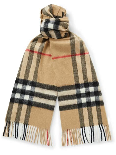 burberry scarf small checkered|Burberry check scarf wool fringe.